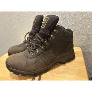 Timberland Men's Mt. Maddsen Mid Waterproof Hiking Boot Brown Size 12W